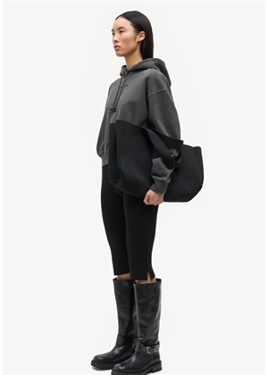 Saseven hoodie 15697 Black Pigment Samsøe 